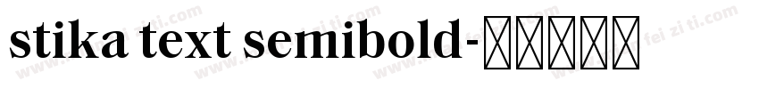 stika text semibold字体转换